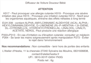 diffuseur de voiture douceur bebe