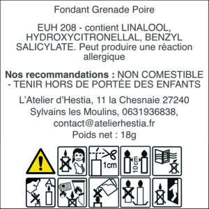 Fondant Grenade Poire