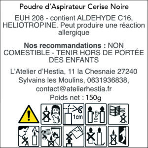 Poudre dAspirateur Cerise Noire