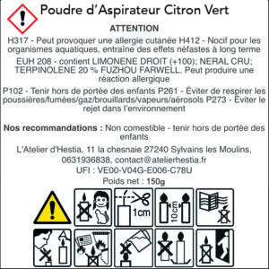 Poudre dAspirateur Citron Vert