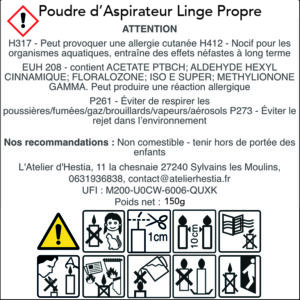 Poudre dAspirateur Linge Propre