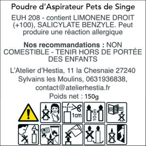Poudre dAspirateur Pets de Singe