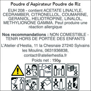 Poudre dAspirateur Poudre de Riz