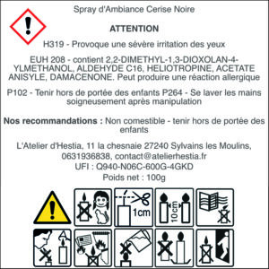 Spray dAmbiance Cerise Noire