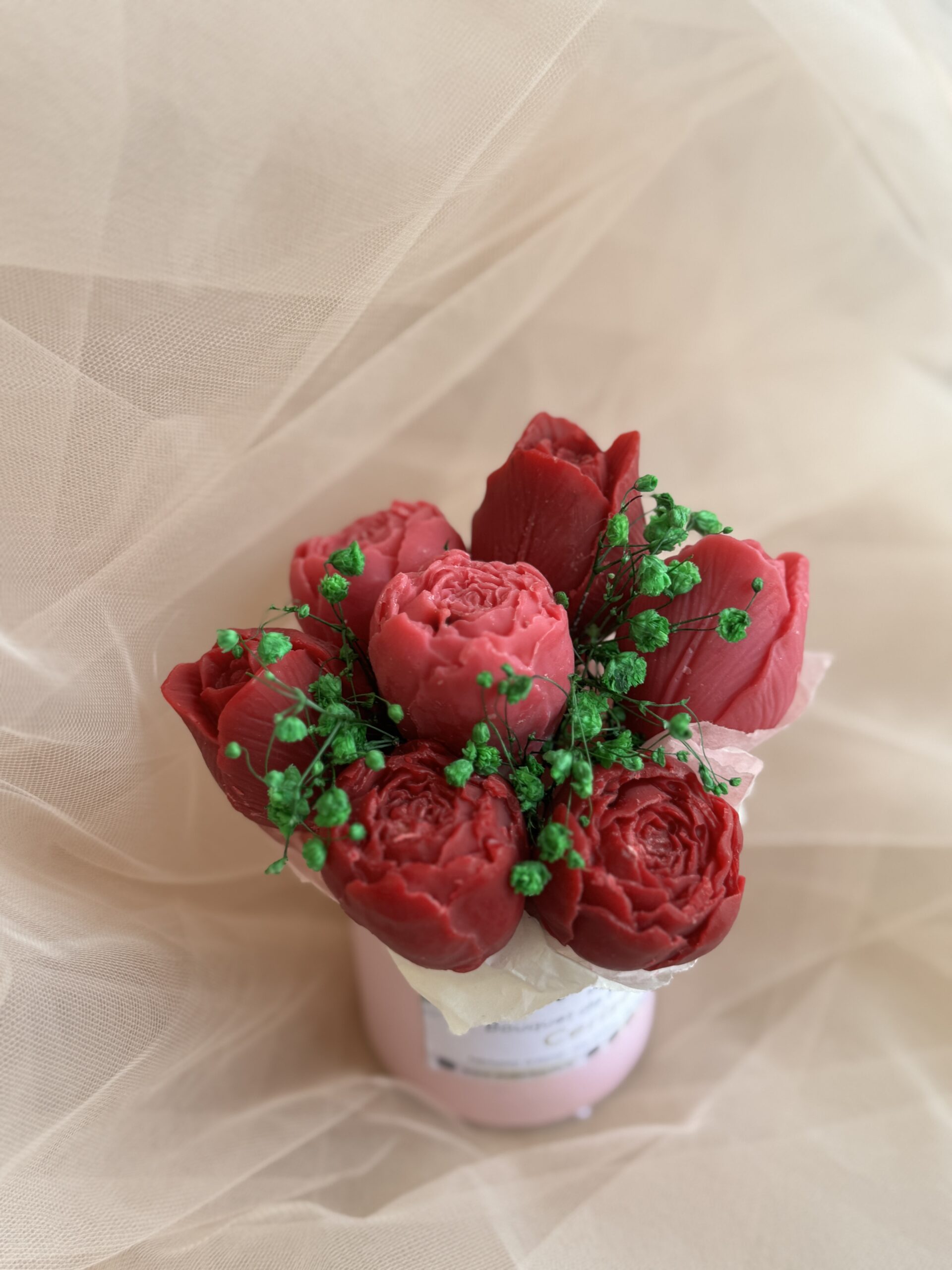 Composition Florale De Fondants Cerise – Image 2