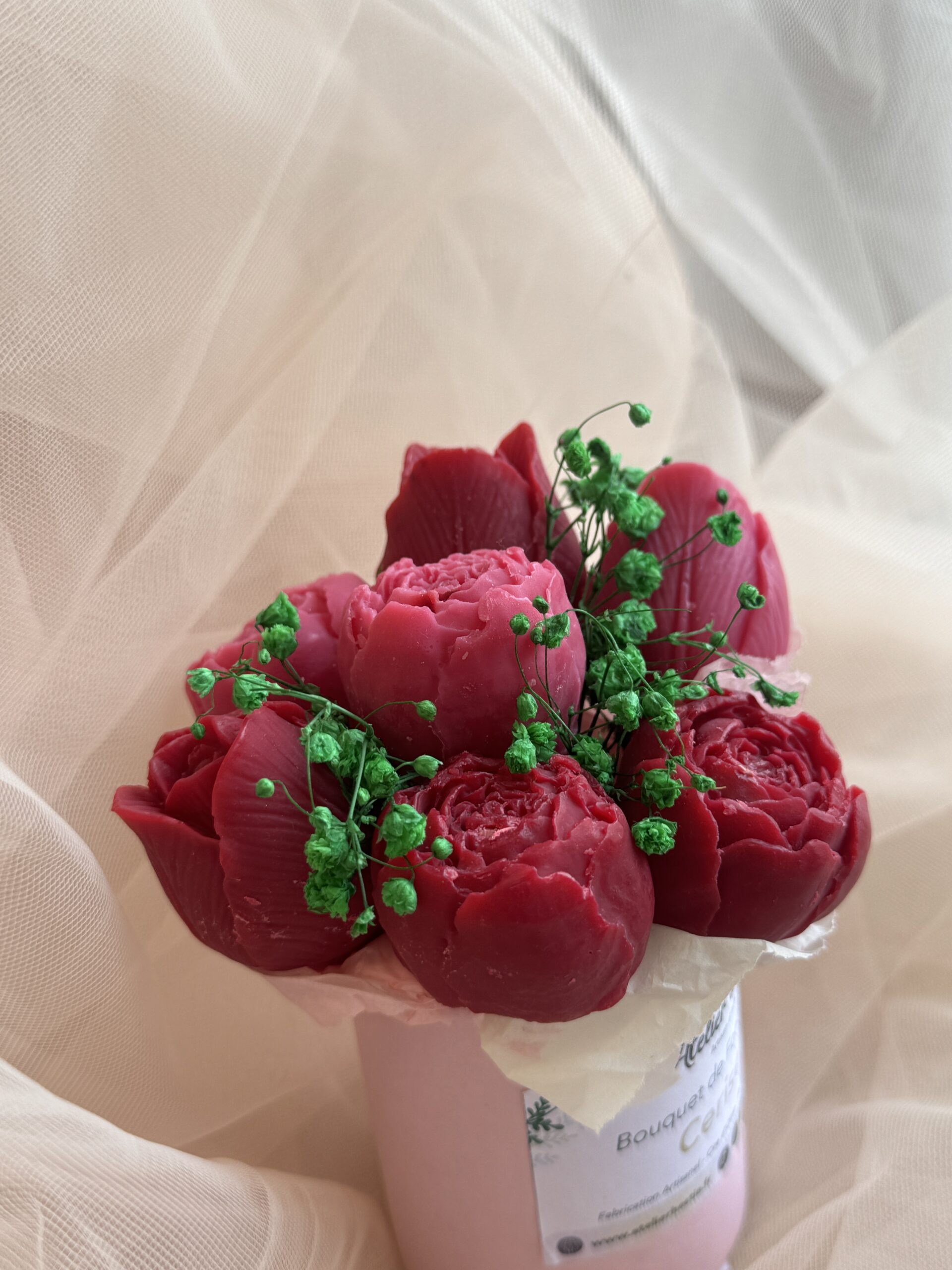 Composition Florale De Fondants Cerise – Image 3
