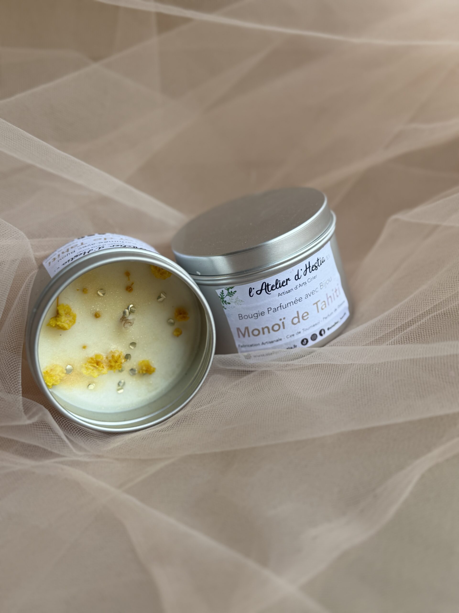 Bougie Bijou Monoï de Tahiti - Argent – Image 2